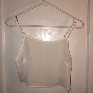 See Through Crop Tank Top